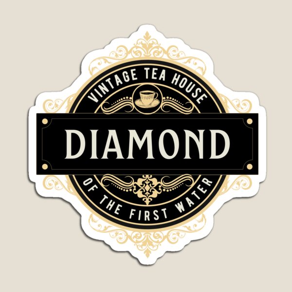 Aperçu de l'œuvre Maison de thé vintage Diamant de la première eau créée et vendue par alksongbird.