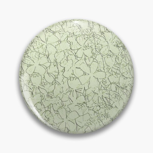 Item preview, Floral Imprints on Pastel Green designed and sold by Artistestella.