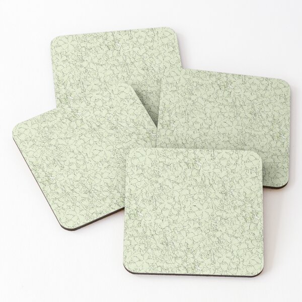 Item preview, Floral Imprints on Pastel Green designed and sold by Artistestella.