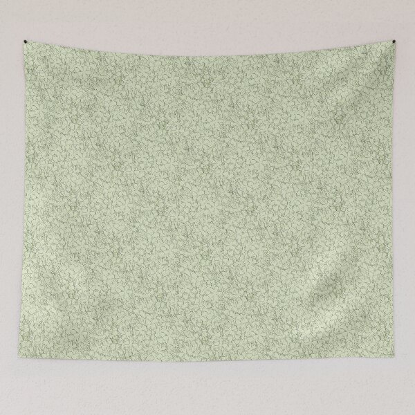 Item preview, Floral Imprints on Pastel Green designed and sold by Artistestella.