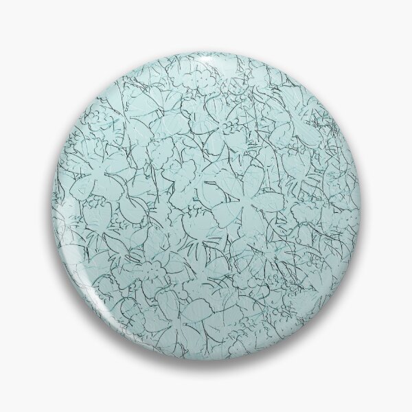 Item preview, Floral Imprints on Pastel Blue designed and sold by Artistestella.