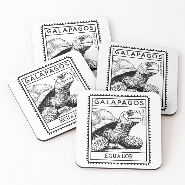 Item preview, Tortoise postage stamp from Ecuador, Galapagos designed and sold by by helaenrose.