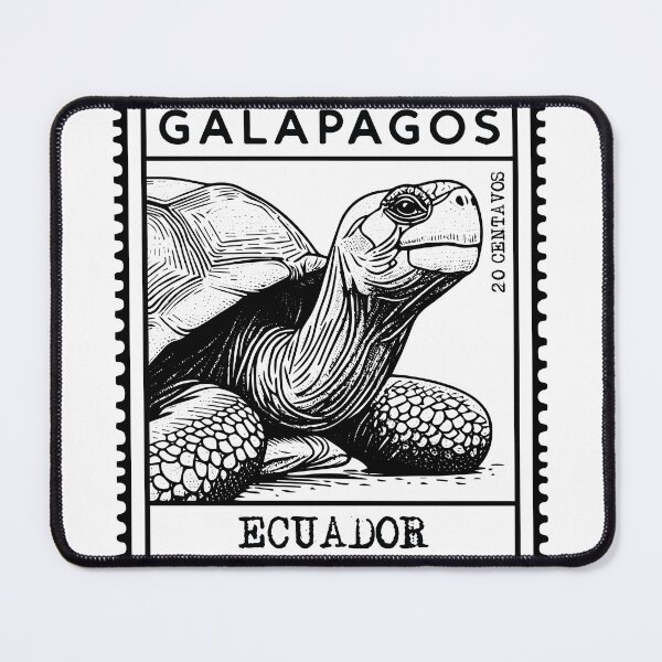 Item preview, Tortoise postage stamp from Ecuador, Galapagos designed and sold by by helaenrose.