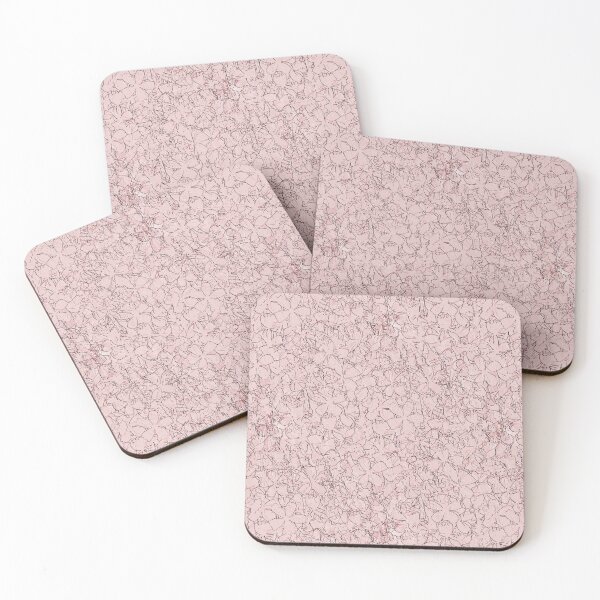 Item preview, Floral Imprints on Pastel Pink Peach designed and sold by Artistestella.