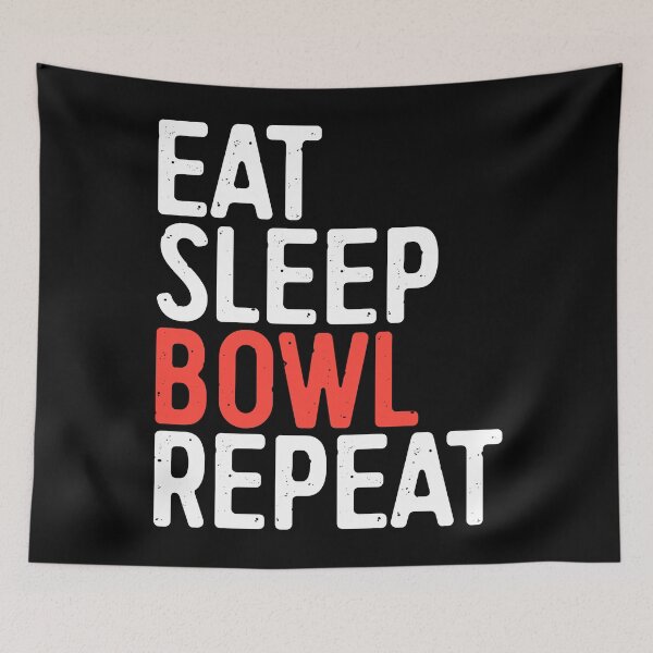 Item preview, Eat Sleep Bowl Repeat designed and sold by deepstone.
