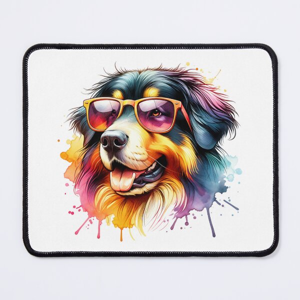 Item preview, Watercolor Hovawart Wearing Sunglasses designed and sold by TheAnimalZ00.