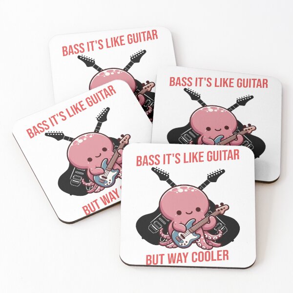 Item preview, Bass It's Like Guitar But Way Cooler Octopus designed and sold by LemuellTrends.