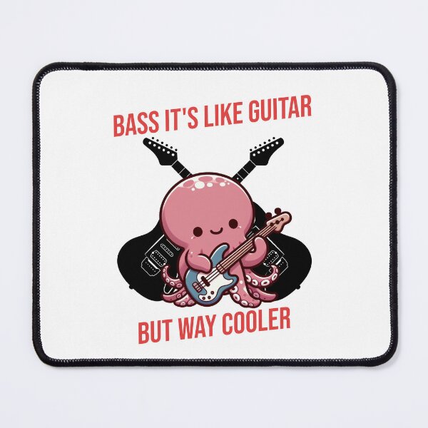 Item preview, Bass It's Like Guitar But Way Cooler Octopus designed and sold by LemuellTrends.