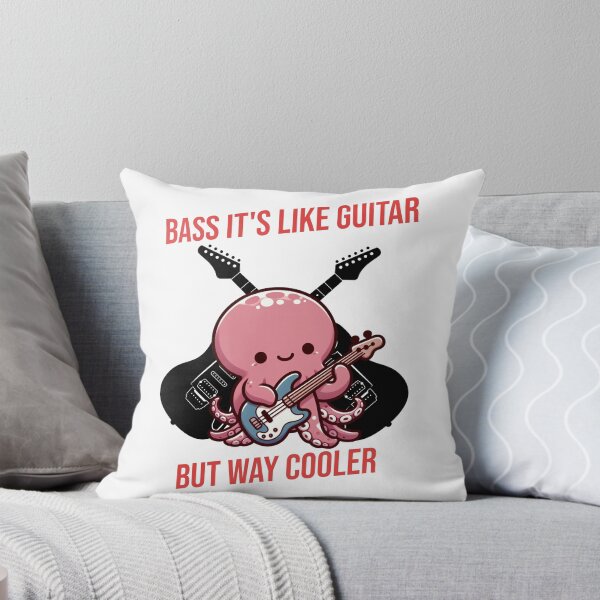 Item preview, Bass It's Like Guitar But Way Cooler Octopus designed and sold by LemuellTrends.