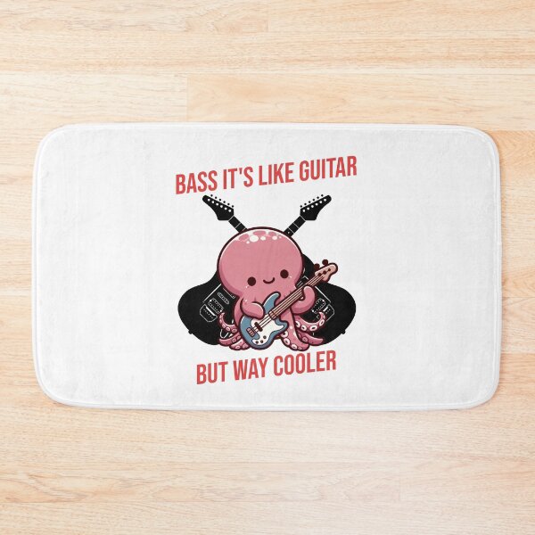 Item preview, Bass It's Like Guitar But Way Cooler Octopus designed and sold by LemuellTrends.