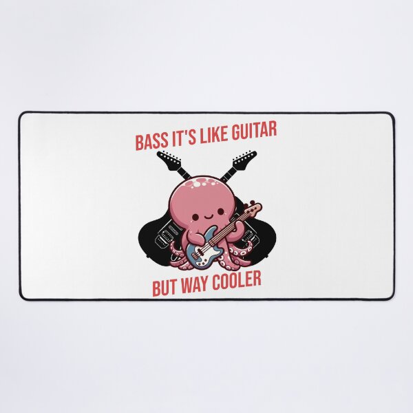 Item preview, Bass It's Like Guitar But Way Cooler Octopus designed and sold by LemuellTrends.
