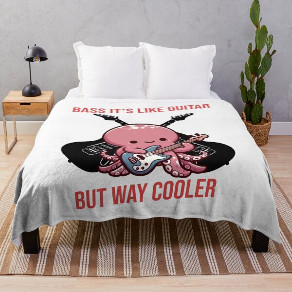 Item preview, Bass It's Like Guitar But Way Cooler Octopus designed and sold by LemuellTrends.