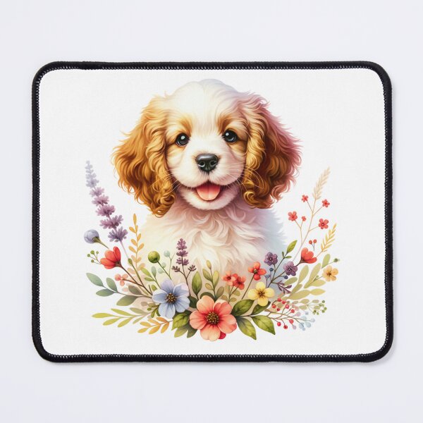 Item preview, Floral Clumber Spaniel Puppy designed and sold by TheAnimalZ00.