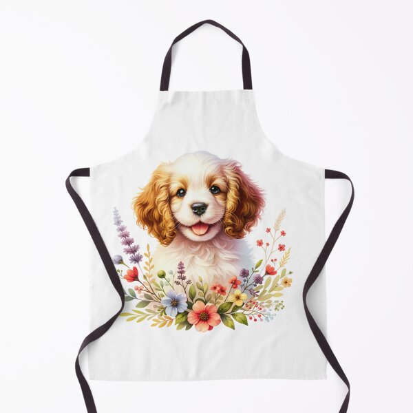 Item preview, Floral Clumber Spaniel Puppy designed and sold by TheAnimalZ00.