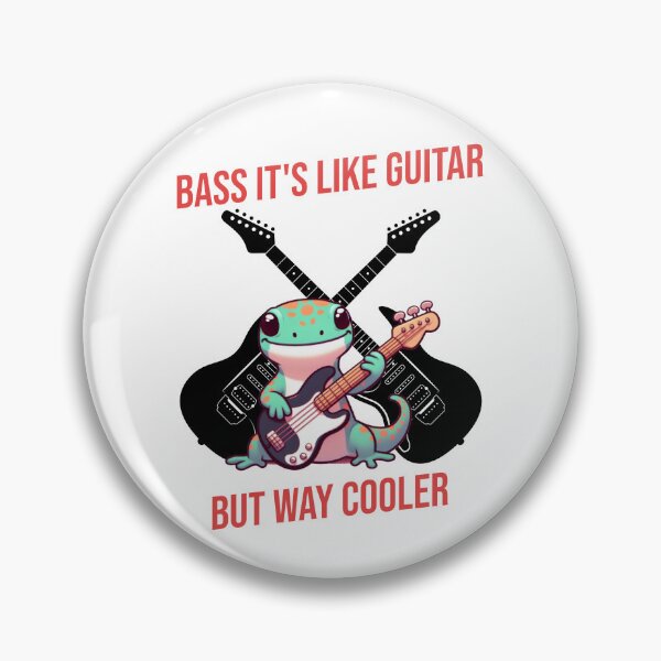 Item preview, Bass It's Like Guitar But Way Cooler Gecko designed and sold by LemuellTrends.