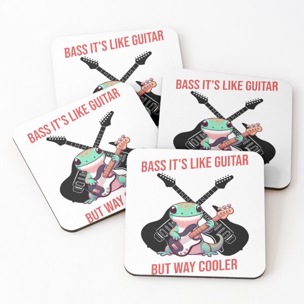 Item preview, Bass It's Like Guitar But Way Cooler Gecko designed and sold by LemuellTrends.