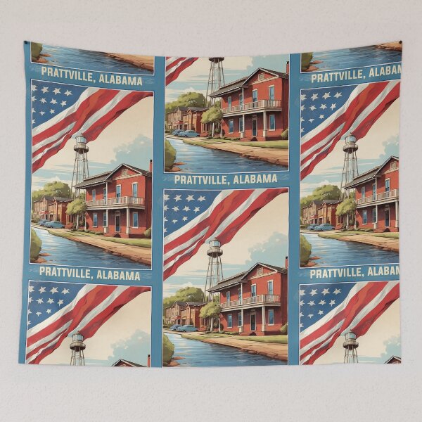 Item preview, Prattville Alabama USA Vintage Travel Tourism designed and sold by TravelersGems.