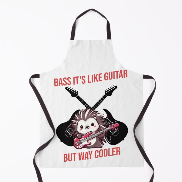 Item preview, Bass It's Like Guitar But Way Cooler Hedgehog designed and sold by LemuellTrends.
