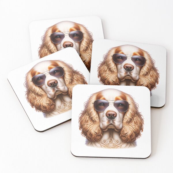 Item preview, Clumber Spaniel Wearing Sunglasses designed and sold by TheAnimalZ00.