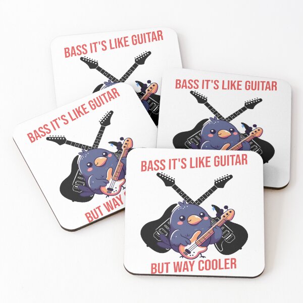 Item preview, Bass It's Like Guitar But Way Cooler Crow designed and sold by LemuellTrends.