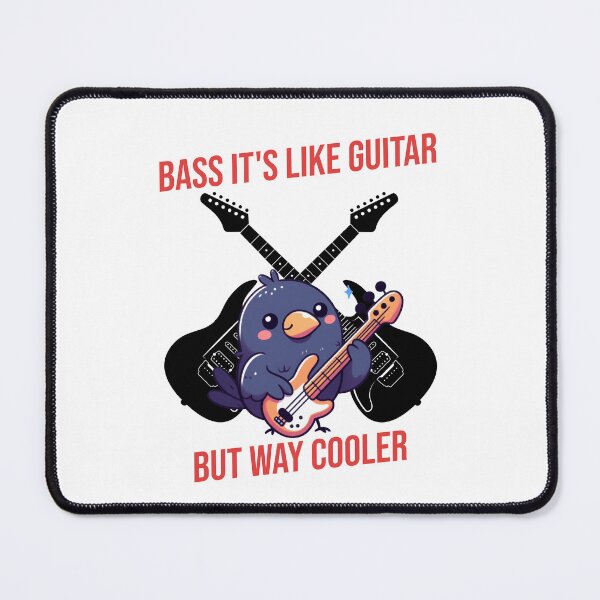 Item preview, Bass It's Like Guitar But Way Cooler Crow designed and sold by LemuellTrends.