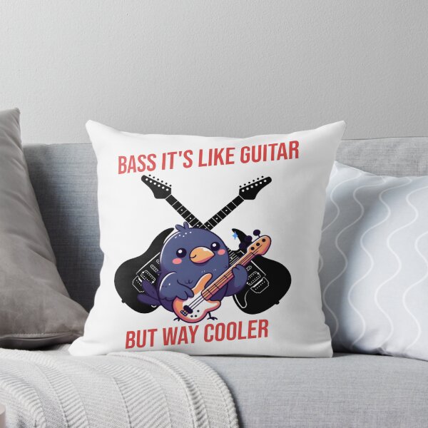Item preview, Bass It's Like Guitar But Way Cooler Crow designed and sold by LemuellTrends.