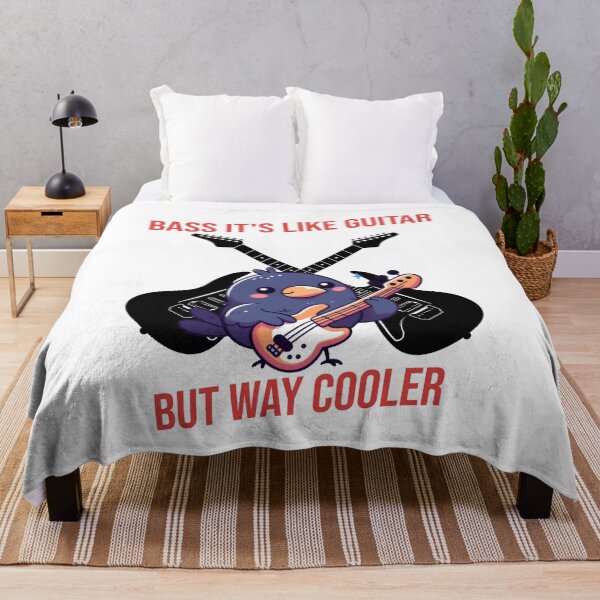 Item preview, Bass It's Like Guitar But Way Cooler Crow designed and sold by LemuellTrends.