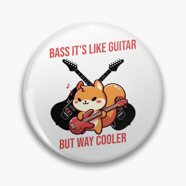 Item preview, Bass It's Like Guitar But Way Cooler Squirrel designed and sold by LemuellTrends.