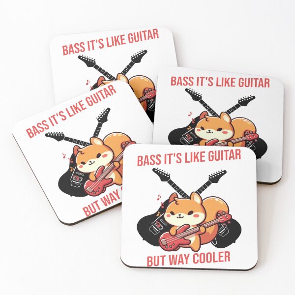 Item preview, Bass It's Like Guitar But Way Cooler Squirrel designed and sold by LemuellTrends.