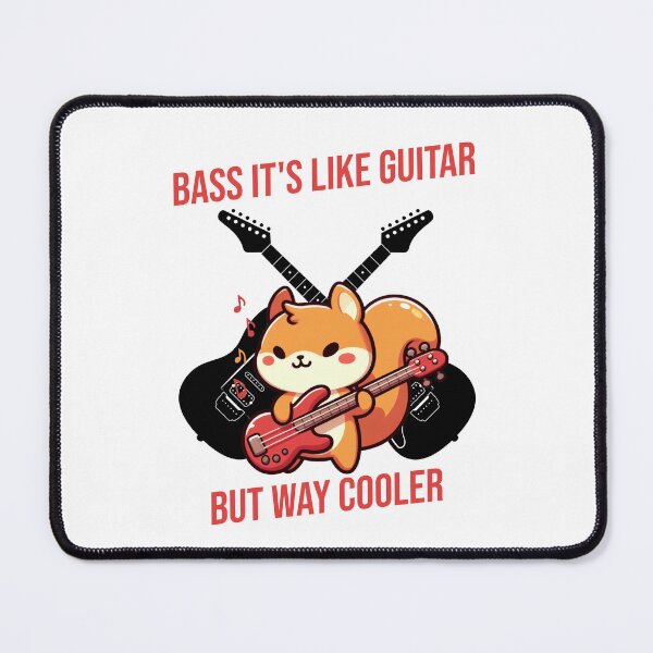 Item preview, Bass It's Like Guitar But Way Cooler Squirrel designed and sold by LemuellTrends.
