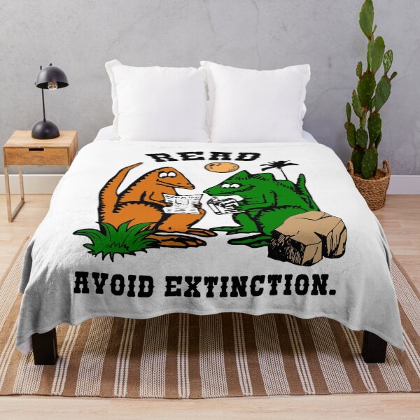 Item preview, Reading Shirt, Read Avoid Extinction shirt, Vintage Shirt, Book t-shirt designed and sold by QUILLandTEE.