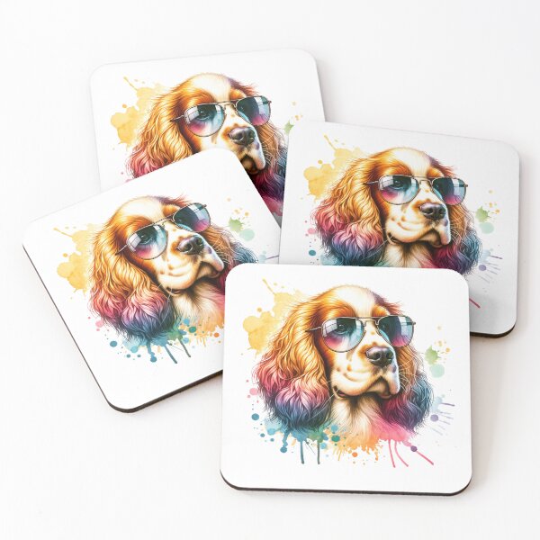 Item preview, Watercolor Clumber Spaniel Wearing Sunglasses designed and sold by TheAnimalZ00.