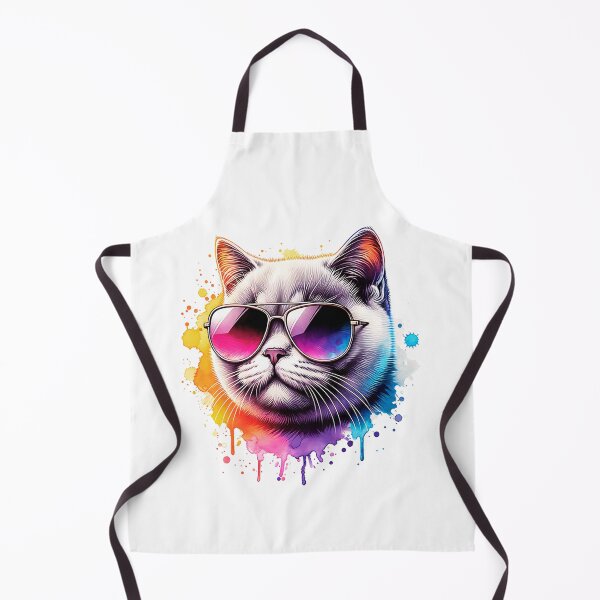Item preview, Watercolor British Shorthair Cat Wearing Sunglasses designed and sold by TheAnimalZ00.