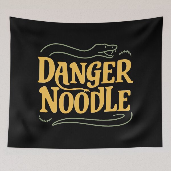 Item preview, Danger Noodle - Whimsical Snake Illustration designed and sold by Designowner.
