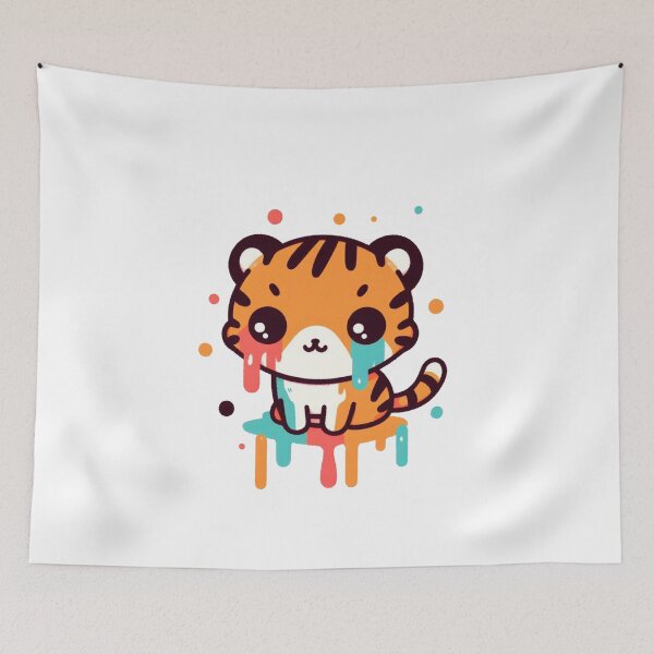 Item preview, Dripping Paint Tiger designed and sold by LemuellTrends.