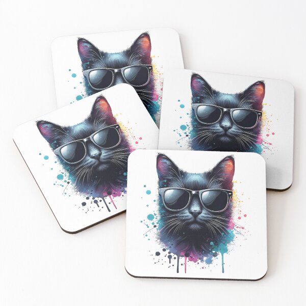 Artikelvorschau, Aquarell Bombay Katze mit Sonnenbrille entworfen und verkauft von TheAnimalZ00.