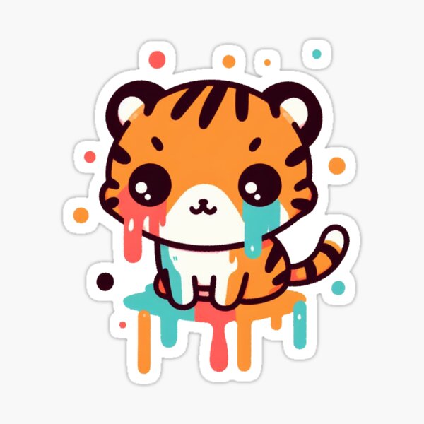 Item preview, Dripping Paint Tiger designed and sold by LemuellTrends.