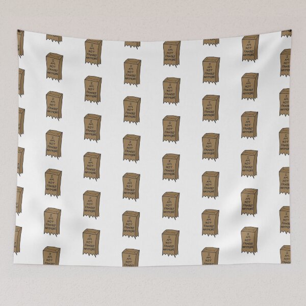 Item preview, I am not famous anymore - brown paper bag designed and sold by Sarah Rosie Studios.