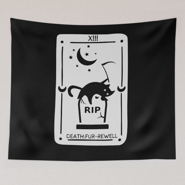 Item preview, The Meow-jor Arcana: Death Fur-rewell designed and sold by KomixsDesign.