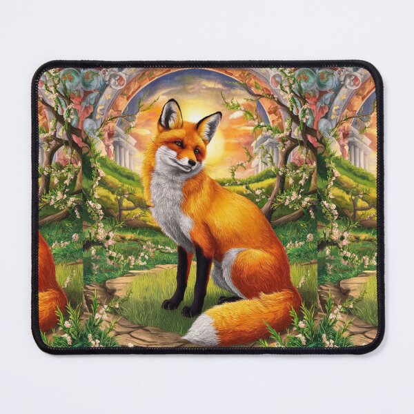Item preview, Fox Portrait. Spring fox, fox painting, Michelangelo style designed and sold by FoxVibes.