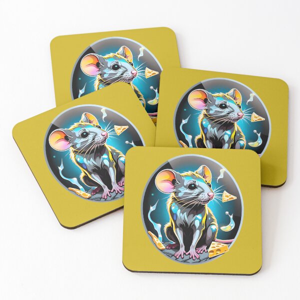 Item preview, Cute Little Mouse With Cheese designed and sold by TheArtOfPat.