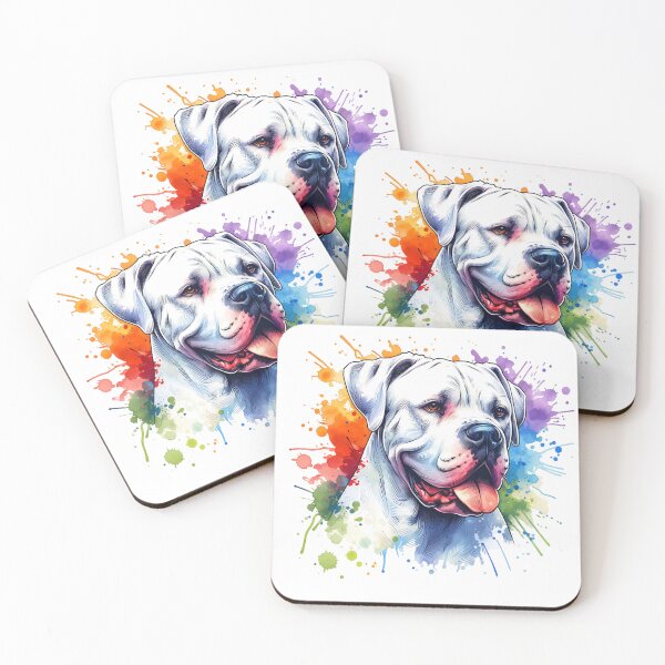 Item preview, \Watercolor Dogo Argentino designed and sold by TheAnimalZ00.