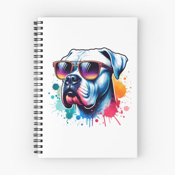 Item preview, Watercolor Dogo Argentino Wearing Sunglasses designed and sold by TheAnimalZ00.