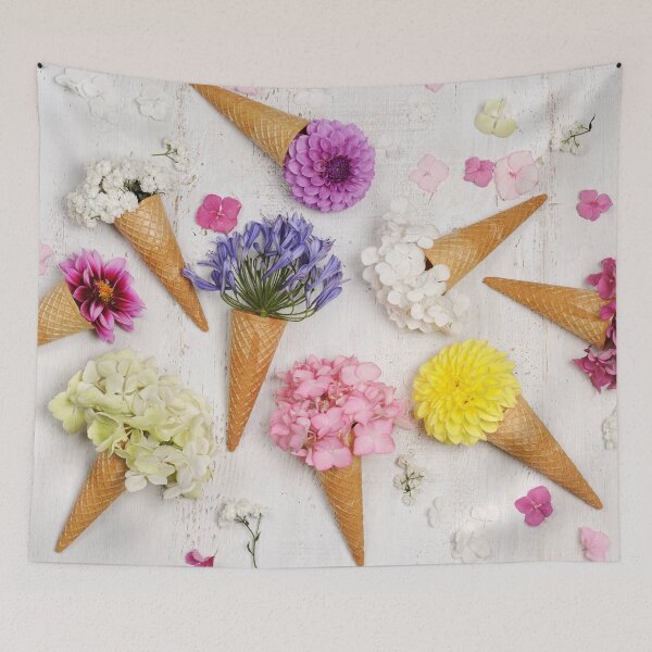 Item preview, Ice cream cones with beautiful flowers designed and sold by Anna Khomulo.