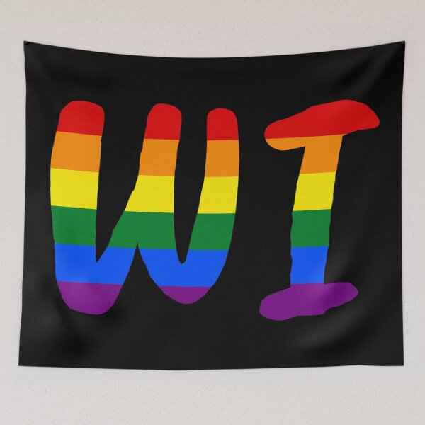 Item preview, WI Wisconsin Rainbow West Virginia Abbreviation designed and sold by Strings  Stan.