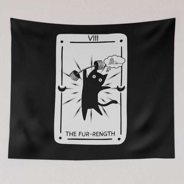 Item preview, The Meow-jor Arcana: The Fur-rength designed and sold by KomixsDesign.