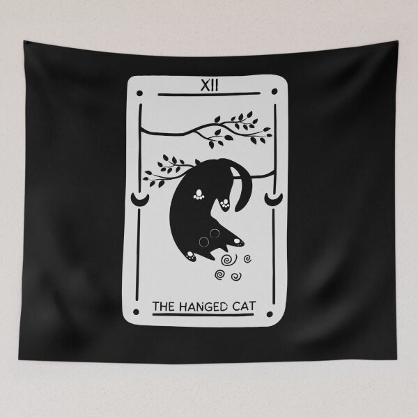 Item preview, The Meow-jor Arcana: The Hanged Cat designed and sold by KomixsDesign.