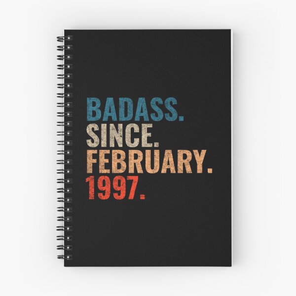 Item preview, Badass since February 1997 Vintage 1997 February birthday gift designed and sold by Teelogic.
