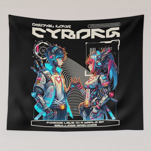 Item preview, Digital Love Cyborg Visual Novel (ADV Game) Fan designed and sold by Japatonic Shop.
