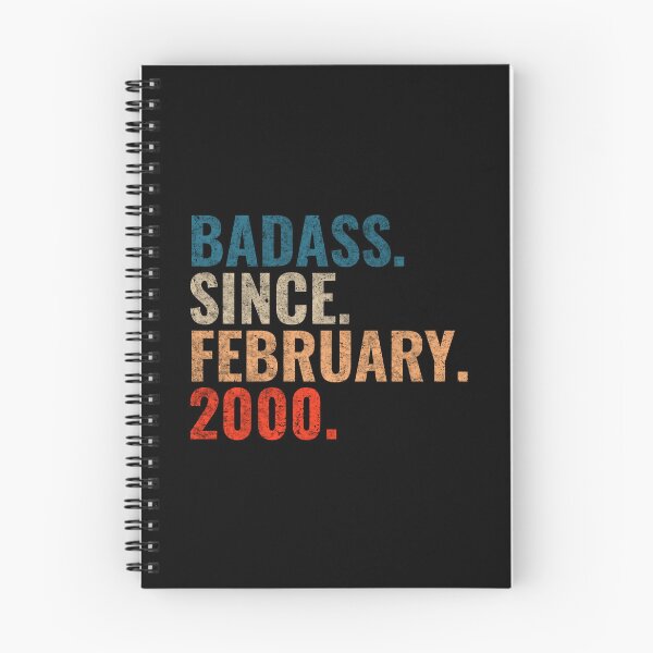 Item preview, Badass since February 2000 Vintage 2000 February birthday gift designed and sold by Teelogic.